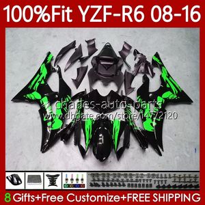 Yamaha Yzf-R6 YZF R6 600 R 6 YZF-600 YZFR6 08 09 10 11 12 2013 2014 2015 2016 Graffiti Green 99No.183 YZF600 2009 2009 2010 2011 2012 13 14 15 16 OEM 바디