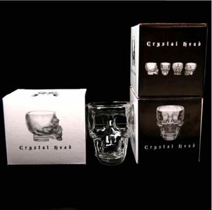 Copo de vidro criativo do crânio de cristal. Vodka tumblers bar ktv estilo único de produtos de Natal. Disponível em casa