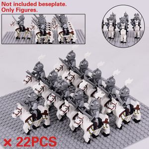 City Animals Medieval Rome Horse Commander Spartan Knights MOC Toys Castle Figure Buildings Blocks Bricks For Boys Gift C1114