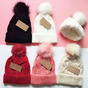 Wholesale-Winter Beanies Hats Thicken Beanies Knitted Hats Warm Casual Caps For Men Women 6colors DHL Shipping