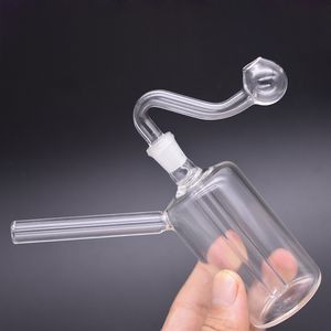 Großhandel billige Mini-Glasbongs Wasserpfeife 10mm Innengewinde Klare Bohrinseln Bong zum Rauchen