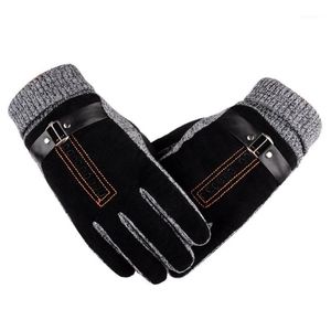 Fingerlose Handschuhe ROSICIL 2021 Winter Frühling Mode Tuch Große Stretch Baumwolle Männer Handgelenk Plüsch Comfortble Männer1