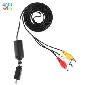 1,8 M 6FT AUDIO VIDEO Kabel AV do RCA dla Sony PS2 PS3 do kabla System PlayStation for PS2 Console Console Monitor 500 sztuk