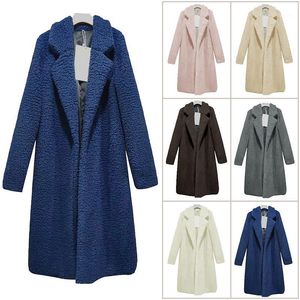 Frauen Kaschmir Strickjacke Mit Kapuze Pelz Warme Jacke Lange Abschnitt Anti-pelz Teddy Mantel Fleece Jacken Tops Mantel1