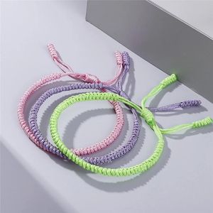 Trendy Tibet Budist El Yapımı Knot Halat Budda Bilezik Kadın Erkek Için Lucky Charm BraceletsBangles Arkadaşlar