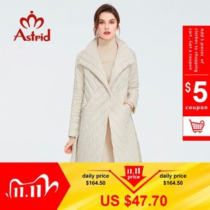 Astrid Yeni Varış Bahar Klasik Tarzı Uzunluğu Kadın Ceket Sıcak Pamuk Ceket Moda Parka Yüksek Kalite Dış Giyim ZM-7091 201103