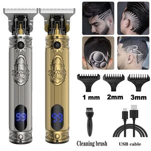 Kemei-700H Elettrico Pro Li Clippers Barbiere 0mm Tagliacapelli Taglio professionale Rasoio Intagliare Barba Macchina Strumento per lo styling 220216