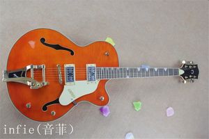 2022 wholesale Jazz Electric Guitar with Vibrato Hollow body guitar