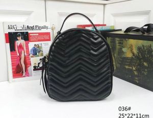 Girl Marmont Pu Leather handbag النساء حقيبة الأطفال الحقائب المدرسية على ظهره الشهيرة سيدة حقيبة الظهر حقيبة السفر حقيبة