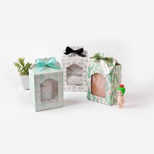 Geschenkpapier DIY 30 Stück 3 Farben Schwarz Weiß Briefpapierbox Geburtstagsfeier mit Band Kunststofffenster Spielzeug Paketboxen1