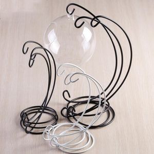 Iron Stand Rack Ornament Display Stand Hanging Glass Globe Air Plant Terrarium Witch Ball Holder Wedding Party Home Decor KKB2844