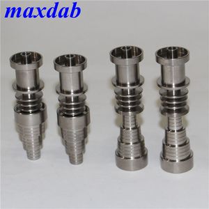 Handverktyg Titanium Domeless E-Nail 6 i 1 10 14 18mm Domeles GR2 Titaniums Nagelkolhydrat Glas Bong Rökning Vattenrör