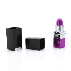 Tubi di fumo in metallo portatili Metalli Pipa per rossetto Magic Novità Regalo per donna Acqua rossa viola