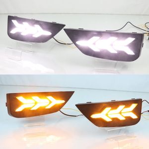 1 Çift Araba LED DRL Gündüz Çalışan Işıklar için MG6 MG 6 2020 için Sarı Dönüş Sinyali Sis Lambası Kapakları