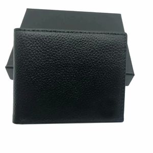 Mode Leder Herren Luxus Brieftasche Männer Brieftaschen Kurzer Designer -Geldbeutel -Kartenhalter mit Schachtel
