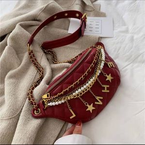 Designer Luxury Cross Body Messenger Bag para Mulheres Alta Qualidade Moda Pingente Fanny Pack Soft Leather Bolsas De Couro Diamante Lattice Handbags Beads Hbp