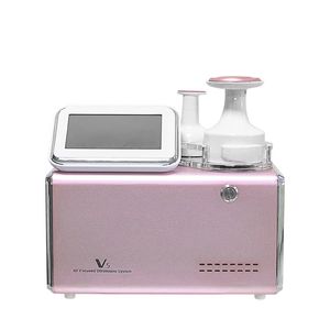 RF Slimming Face Lifting Machine V5 HIFU Skin åtdragning av viktminskning Ultrasch Beauty Equipment med 2 handtag