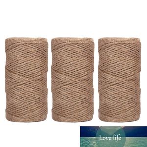 DIY Handmade Jute Rews 1000 футов 2 мм 3 слоистые рулоны джута рулонов джута для художественных работ и ремесел, подарочная упаковка, отображение изображения