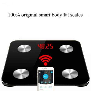 Hot 19 corpo Dados de corpo Smart Height Scale Banheiro Pesando Balanças Piso Digital Corpo Gordo Peso Mi Escala Balanço Bluetooth Conne H1229