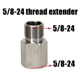 5/8-24 Thread Extender 35mm Long Fuel Filter Stainless Steel Thread Extension Female To Male Solvent Trap Adapter for Napa 4003 Wix 24003