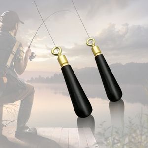 Terminal de 100pcs Tackle Copper Ele flutua flutua vertical Float rotação de bóia Pesca de assento Bobber Acessórios