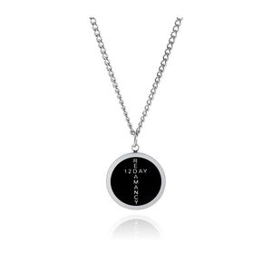 2022Ss Original Black Round Brand Letter Pendant Halsband Wild Koreansk version av Simple Hip-Hop Men och Kvinnor Sweater Chain