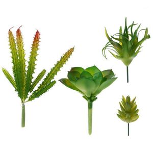 Dekoratif Çiçekler Çelenk Yapay Plastik Yaprak Sahte Bitkiler Kaktüs Evi Ev Bahçe Parti Kapalı Açık Dekor1