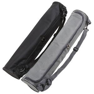 Canvas Waterproof Yoga Pad Bag Solid Color Yoga Mat Storage Bag Backpack Lightweight and Portable EDF88 Q0705