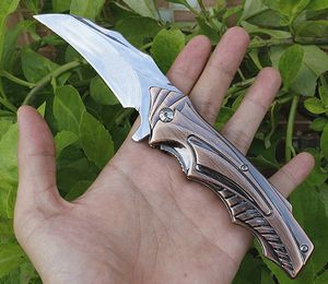 Новый DA158 Flipper Folding Blade Tactical Claw Нож 440C зеркальный польский польский лезвие стальная ручка Karambit с розничной коробкой