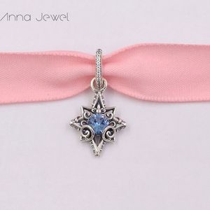 925 Sterling Silver Jewelry Dokonywanie Kit DIY Urok Pandora Styl Dis Dyny Klinderla Blue Star Pantoras Bransoletka Zestaw Prezenty dla Kobiet Bransoletka Łańcuch Koralik Brajtwór 399560C