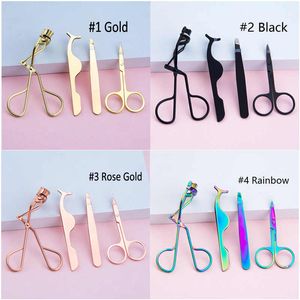 MP043 4 w 1 piękno Eye Lash Curlers z pincety i wymiany Silikonowe podkładki Wkładki Damskie Zestawy Do Makijażu Eyelash Zestawy aplikatora