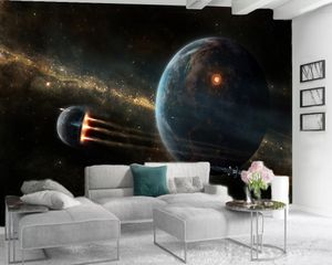 3Dモダンな壁紙カスタム写真3D壁紙壁画宇宙地球リビングルーム寝室テレビの背景壁壁紙