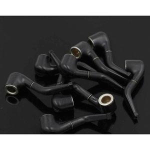 Mini Small Pipes Portable Plastic Tobacco Pipe Fashion Creative Black Filter Pipe Cigarette Holder Smoking Accessories Plastic Crafts Gbh3N