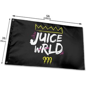 SMY Wrld-Juice 999 Hausgarten-Flagge für drinnen und draußen, 90 x 150 cm, Digitaldruck, 100D Polyester mit Messingösen, schneller kostenloser Versand