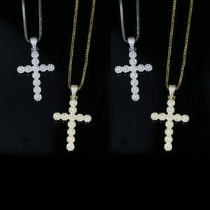 high quality 41+10cm hip hop bling jewelry wholesale iced out bling 5A cubic zirconia cz pray cross pendant women necklace