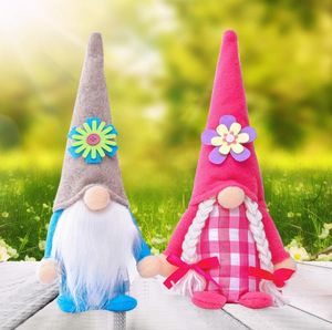 Parti Supplie Scandinavian Cüce Çiçek Paskalya Gnome Sevgililer Günü Anneler Günü Çift Peluş Bebek Yeni Mağaza Pencere Ev Dekor SN4365