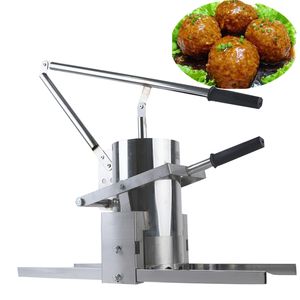 Partihandel Pris Hem Använd Manuell Pig Meatball Making Maskin Små Hand Tryck Fylld Fisk Boll Extruder