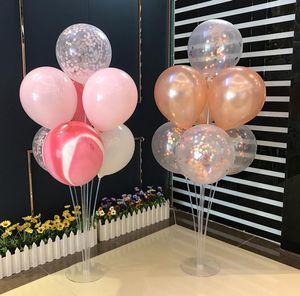 Espositore galleggiante da tavolo a palloncino Decorazione per feste Tavoli per layout di atmosfera per matrimoni Base galleggiante Staffa per asta staccabile