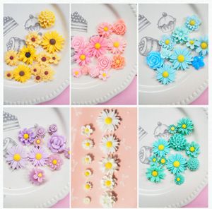 Daisy Telefone Celular Shell Acessórios Artesanato Ferramentas Acessórios para Cabelo Crianças Materiais de Hairpin Peças DIY Pacote Atacado de 11pcs