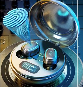 A10 Trådlösa hörlurar TWS Bluetooth öronproppar Headset LED-skärm vs F9 B10 Knoppar för iPhone 11 12 Samsung-universet