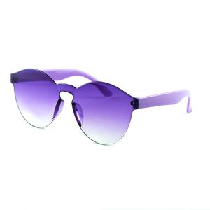 Kinder Schöne Randlose Sonnenbrille Klare volle Linsen Rahmen mit UV400 Schutz Jungen und Mädchen Coole Brillen