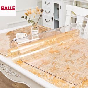 BALLE PVC Clear Table Cover Transparent Table Cloth Protector Plastic Tablecloth Mat Pad Soft Glass for Desk Table Dining LJ201223