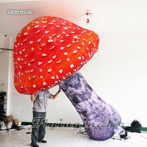Modelo de balão de cogumelos infláveis ​​grande e inflável Réplica de cogumelos para parques temáticos e decoração de festa do festival de música
