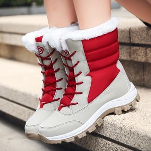 Оптово-завод прямых продаж Ladies 2020 Snow Boots High-Top Slope пятки Теплые сапоги, Подходит для женщин Большой плюс Velvet Snow Boots