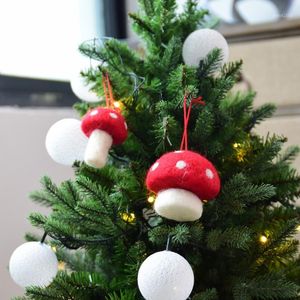 Weihnachtsbaum Anhänger Dekor Filz Pilz hängende Dekoration Home Party Dekor Anhänger Neujahr Ornamente 20211