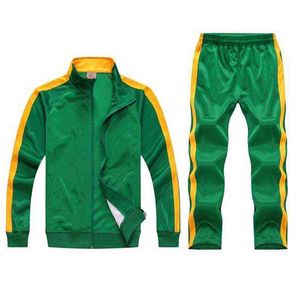 2019 Football Training Tracksuit Men Team Track Suit Zip Track Jacket Sweatpants Joggers Man Sportswear Sport Suits Jogging Set Y1221
