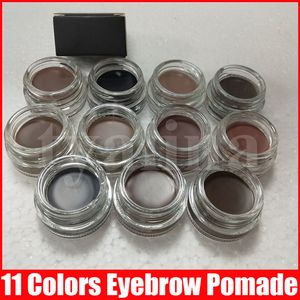 11 colors Eyebrow pomade cream Waterproof eyebrow Enhancers Creme Makeup full size with retail box DHL Free