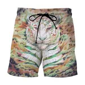Impressão 3D Digital Shorts Casuais Homens Fashion Beach Shorts
