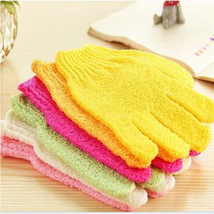 Färgglada Barnbadhandduk Body Scrubber Glove Nylon Duschhandskar Exfoliating Remover Dead Hud Massage Handske T9i00643