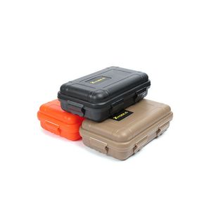 50pcs 135*80*40mm Portable Outdoor Waterproof Shockproof EDC Survival Tools Stash Box Seal Storage Box with Sponge Mat